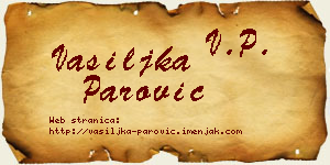 Vasiljka Parović vizit kartica